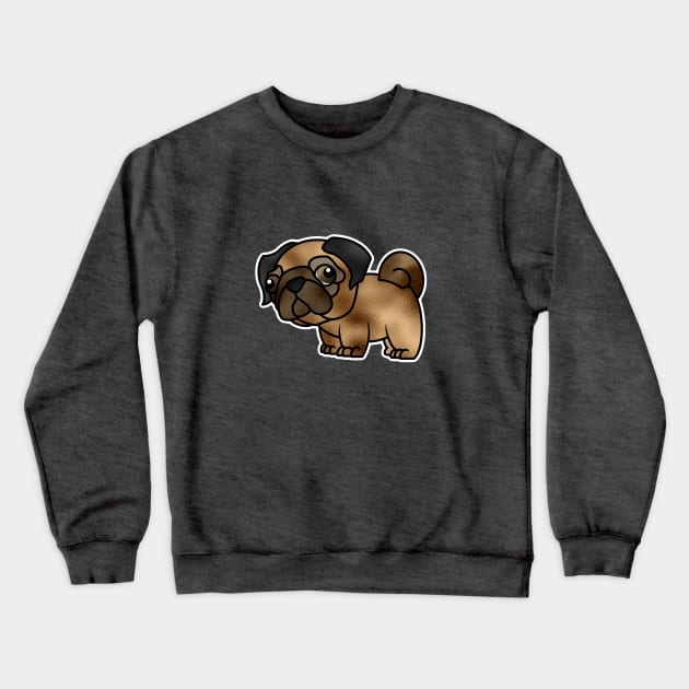 Metallic Pug Crewneck Sweatshirt by WatershipBound